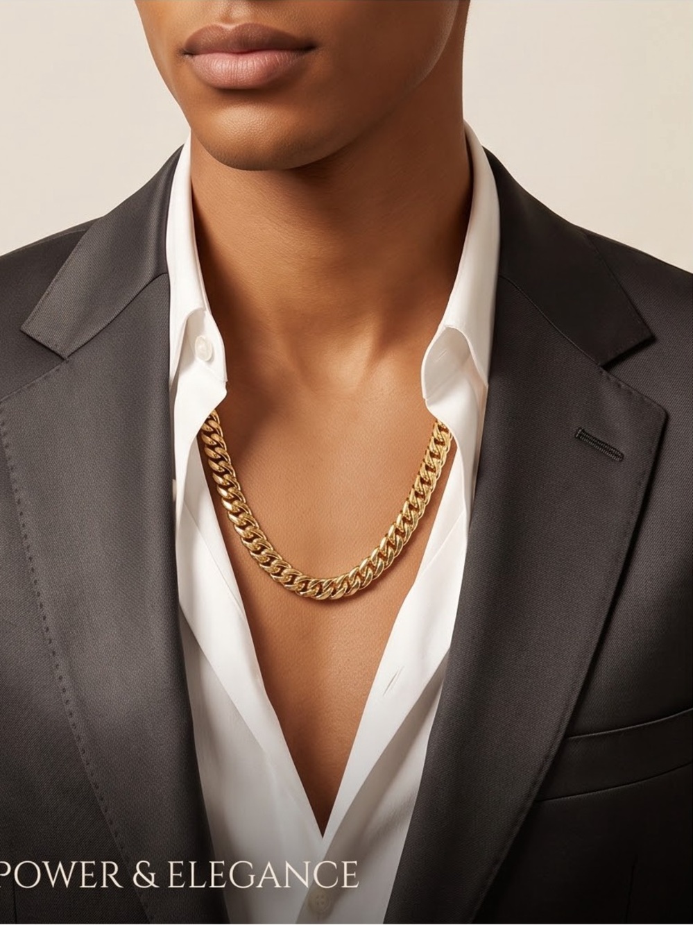 Chunky Gold played Cuban Link Necklace